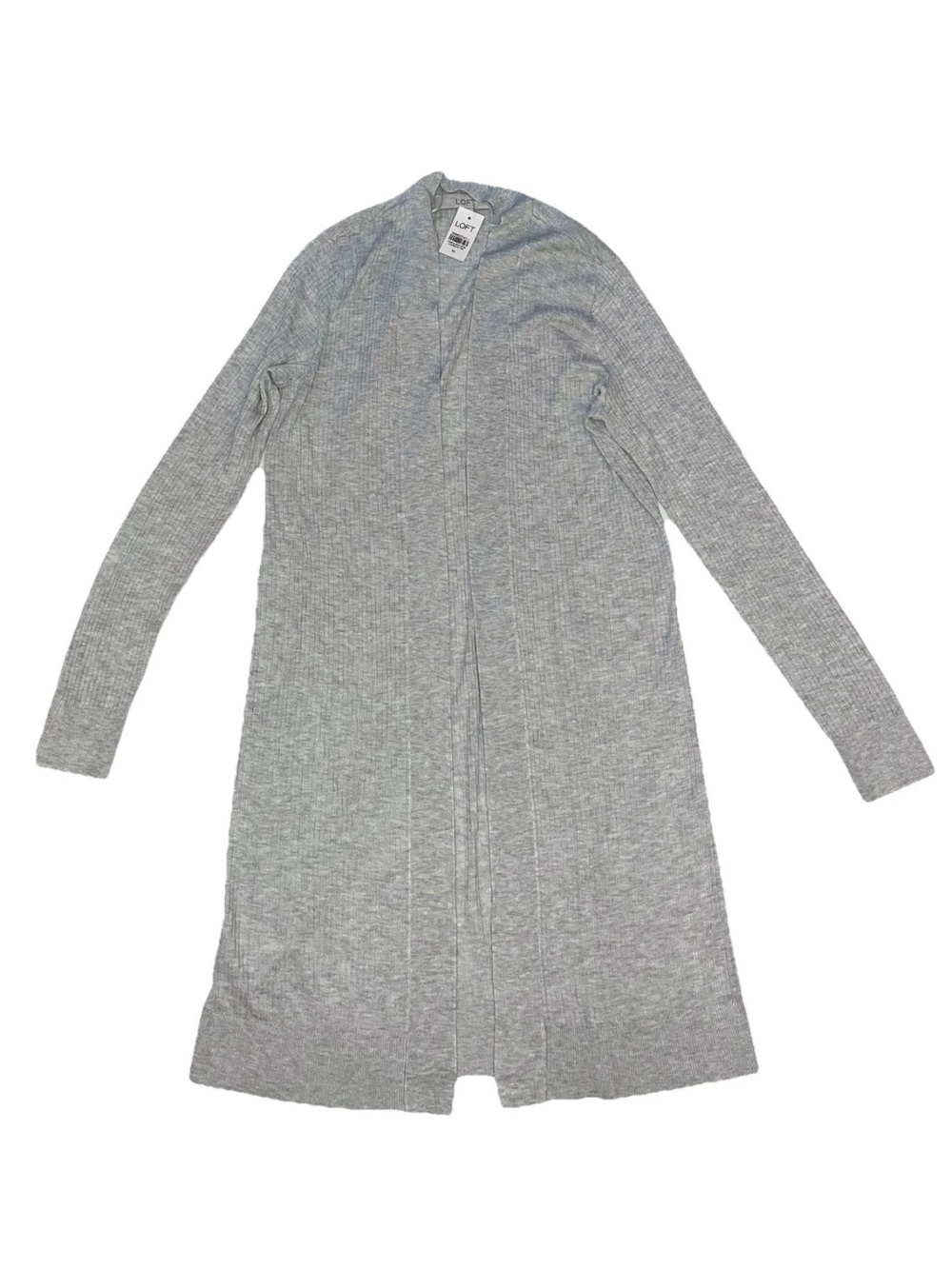 Ann Taylor Loft NEW Open Front Ribbed Cardigan Sweater Sz M